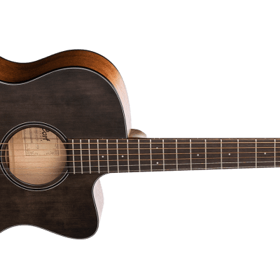 Cort COREOCOPTB Solid Sitka Spruce Top Mahogany Neck 6-String Acoustic-Electric Guitar w/Deluxe Case image 2