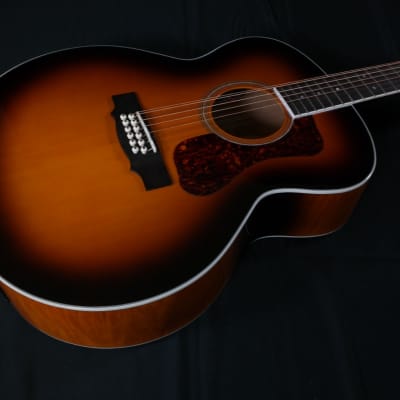 Guild F-2512E Deluxe Maple ATB 12-string - 200 Archback Deluxe Solid Top Jumbo - Antique Burst Gloss image 1