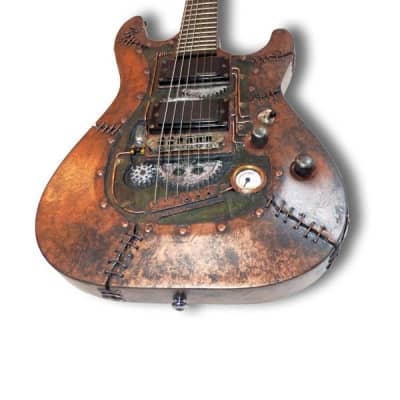Schecter ➤ Custom Shop Frankenstein Steampunk by Martper Guitars image 3