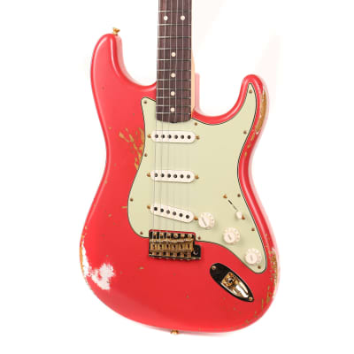 Fender Custom Shop 1959 Stratocaster Relic Fiesta Red with Matching Headstock image 6