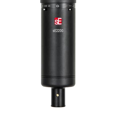 SE SE2200 Large Diaphram Cardiod Condenser Mic with Shockmount and Filter image 1