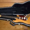 2004 Fender American Deluxe Stratocaster HSS Amber Guitar & Hard Case Locking Tremolo Strat