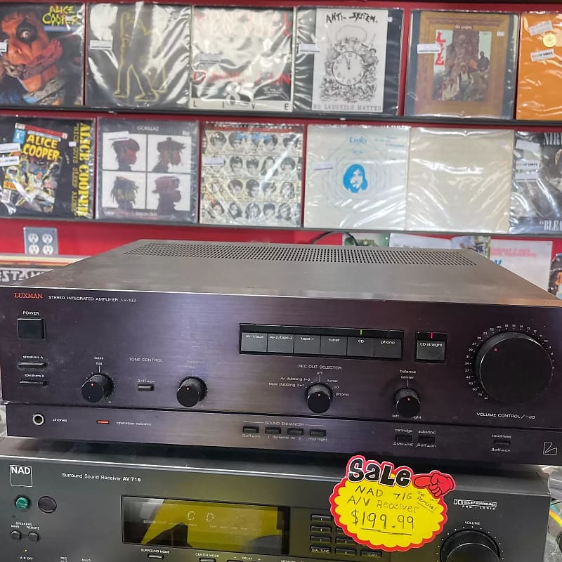 Luxman LV-102 Stereo Integrated Amplifier 80WPC 6Ohms TESTED WORKS  			