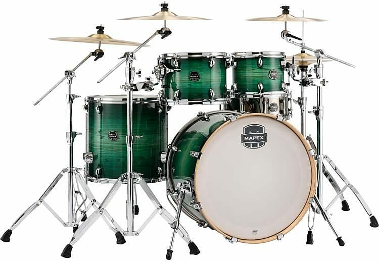 Mapex Armory 20" 5pc Fusion Shell Pack in Emerald Green AR504SCFG image 1