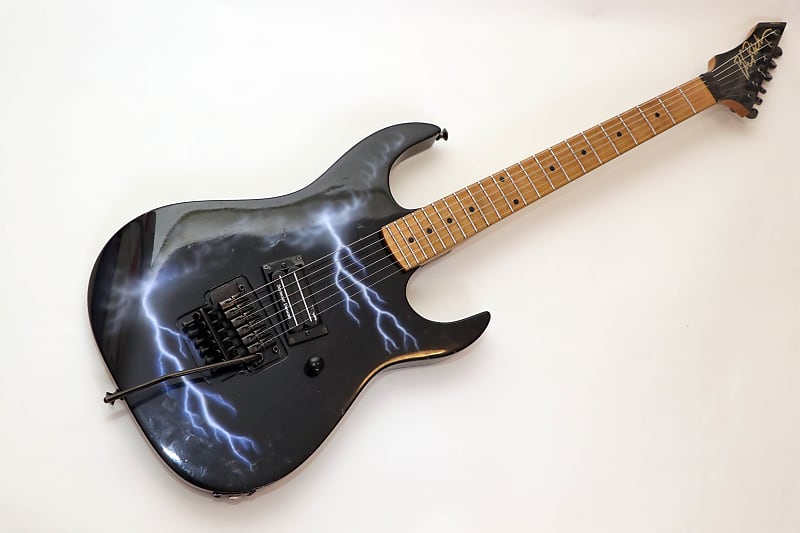 BC Rich Gunslinger 1987 Lightning Sky Graphic