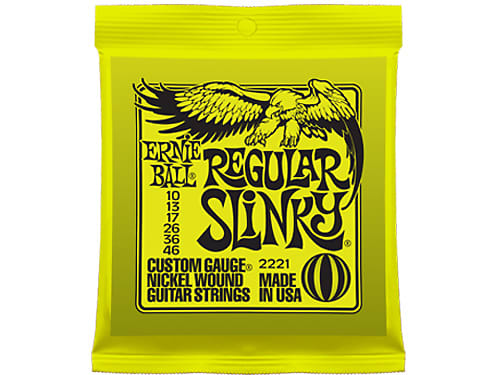 Ernie Ball 2221 Regular Slinky 10-46 Electric Guitar Strings 2-Pack image 1