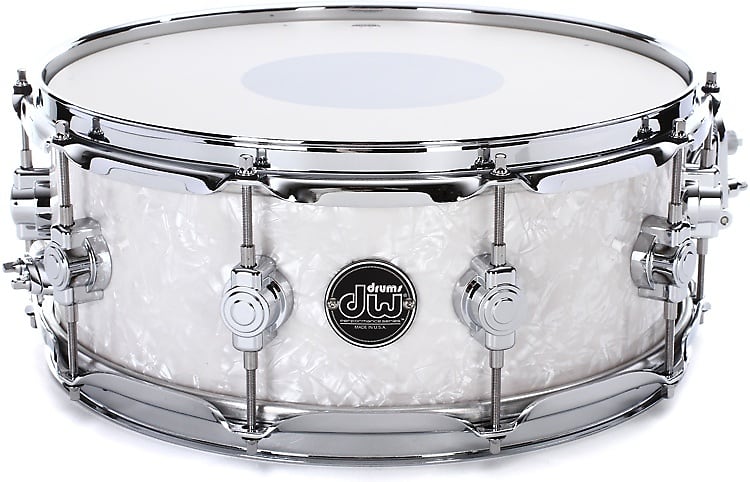 DW Performance Series - 5.5 x 14-inch Snare Drum - White Marine FinishPly image 1