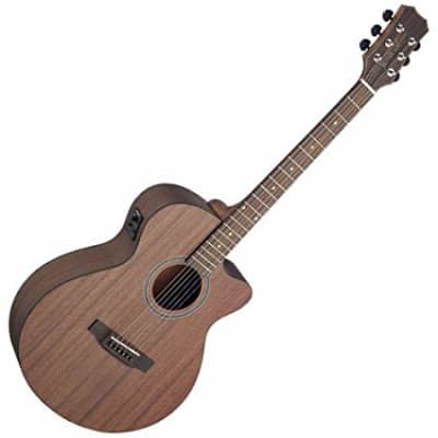 JN Guitars Cutaway Acoustic-electric auditorium Guitar w/ Solid mahogany Top, Dovern Series image 3