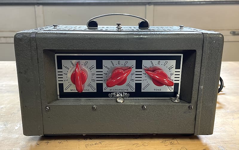 Operadio 1010A Vintage Harmonica Tube PA Head Amplifier Reverb