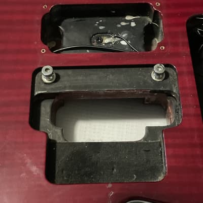 2005 MIJ Jackson RR3 RR Rhoads V Red Flame Guitar Body Floyd Tremolo Ready image 13