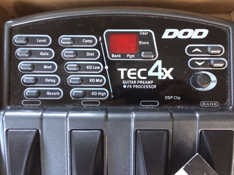 DOD TEC4X Guitar Preamp FX Processor 1998 Reverb