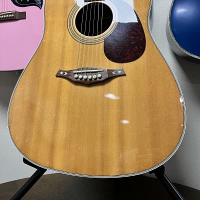Hohner Vintage Acoustic Guitar Solid Spruce Ovangkol Back & Sides w/ Gig Bag Beautiful Grain View Photos image 2