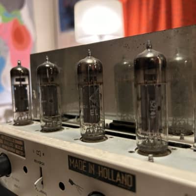 GORGEOUS Philips AG9014/02M 1950's Stereo OTL Tube Integrated Amp Amplifier w/ Original 800ohm Speakers image 15
