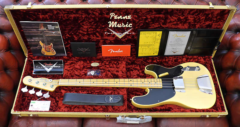 Fender Custom Shop Vintage Custom 1951 Precision Bass Nocaster Blonde NOS TCP image 1