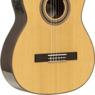 Mazuelo serie, electric classical guitar with solid spruce top, with cutaway