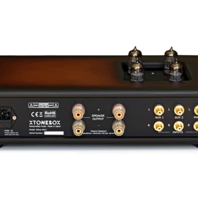 Xtonebox Silver-6011 Sunburst | Hi-fi High-end stereo tube amplifier | Tube phono for turntable & BT image 3