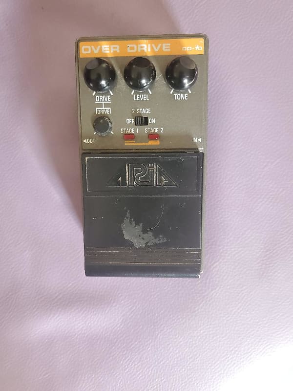 ギター aria od-10 Aria OD-10 2 Stage Over Drive Made in Japan Vintage Guitar