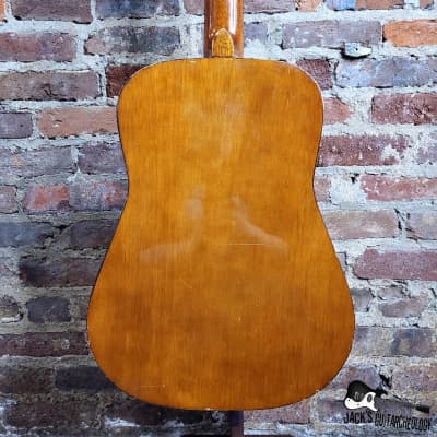 Harmony / Kay Lawsuit Era Mini-Hbirb Parlor Acoustic Guitar (1970s-80s Cherryburst Finish) image 22