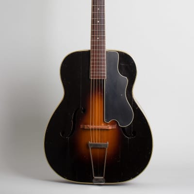 Bacon & Day  Ne Plus Ultra Troubadour Arch Top Acoustic Guitar (1934), ser. #33895, period black hard shell case. image 1