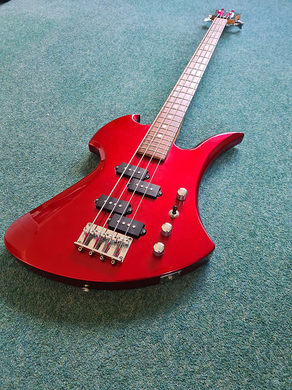 BC Rich Mockingbird 360 JE Bass 2001 - Japanese Edition - Red Metallic