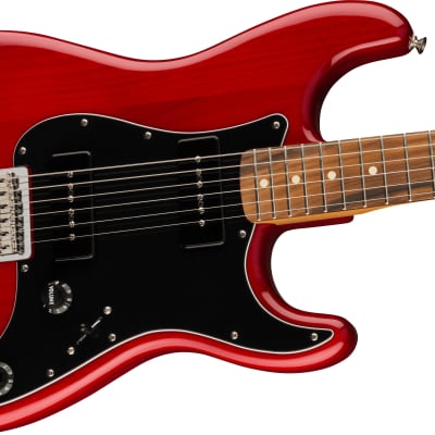 Fender Noventa Stratocaster, Pau Ferro Fingerboard, Crimson Red Transparent image 3