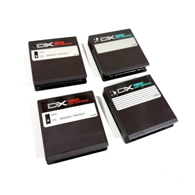 Yamaha DX-7 Data Cartridge Bundle Lot 1,2,3,4
