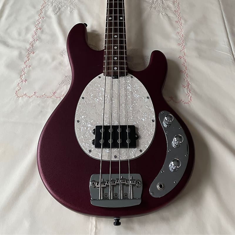 Ernie Ball Music Man Sub Bass Stingray USA Maroon | Reverb Canada