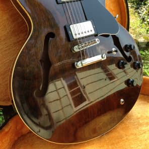 Greco SA-550W MIJ ES-335 Style Japan Lawsuit  Guitar 1978 Walnut Brown image 2
