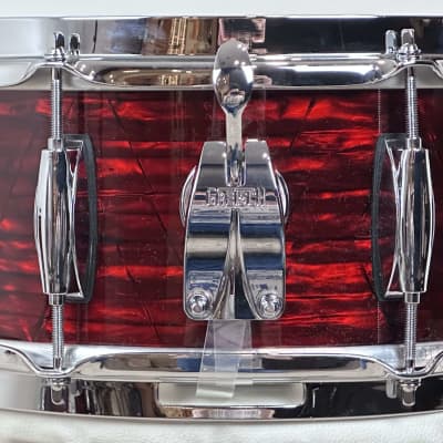 Gretsch 24/12/14/16/5.5x14" Brooklyn Drum Set - Red Oyster Pearl image 10