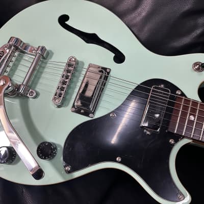 Daisy Rock Retro H Electric Guitar - Ice Blue Sparkle | Reverb