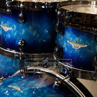 Tama Starclassic Maple 4pc Drum Set Molten Electric Blue Burst w/Black Nickel Hw image 3