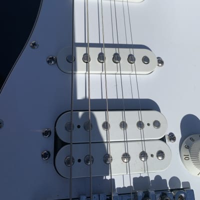 Fender Deluxe fat strat stratocaster w Floyd rose II Mim 2001 black image 3