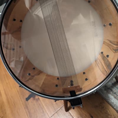 Custom Stave Snare Drum - Ambrosia Maple 2020 - Natural image 2