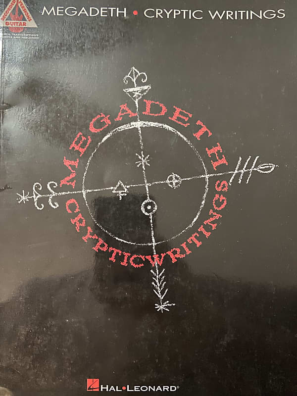 Megadeth - Cryptic Writings - Guitar Tab / Tablature Book | Reverb