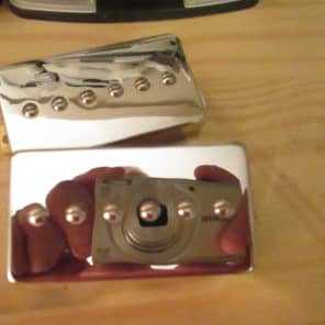 Guitar Madness P-94 Style Humbucker sized P-90 Pickups Chrome Covered (Alnico II) image 2