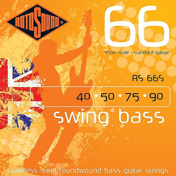 Rotosound RS66S Swing 66 Bass Short Scale Standard Bass Strings 40-90 image 1