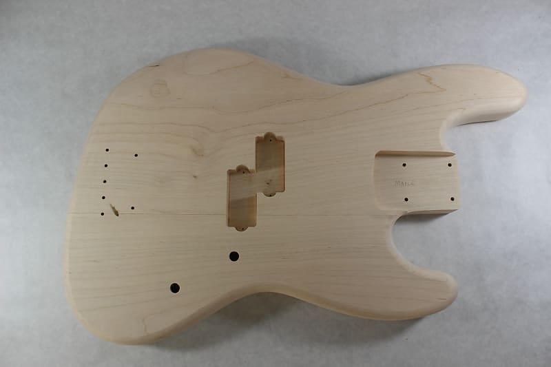 Unfinished Maple Jazz P bass guitar body fits Fender necks Reverb