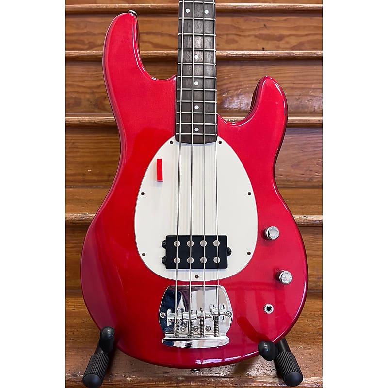 SECONDHAND Samick PMB41SMR Bass Guitar Candy Apple Red Reverb UK