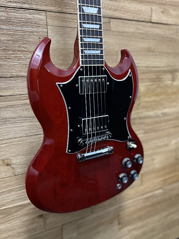 Gibson SG Standard Electric Guitar 2022- Heritage Cherry w/leather soft case Excellent shape! image 1