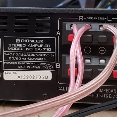 Rare Vintage Pioneer SA-710 Integrated Amplifier 65 wpc