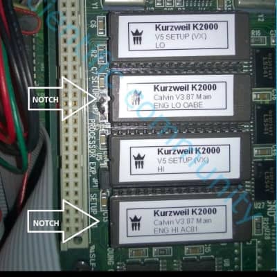 Kurzweil K2000 OS Upgrade v 3.87 Calvin version Latest O.S Eprom Rom image 2