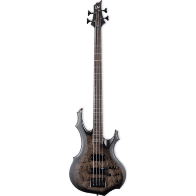 ESP LTD F-4 Ebony Charcoal Burst Satin | Reverb