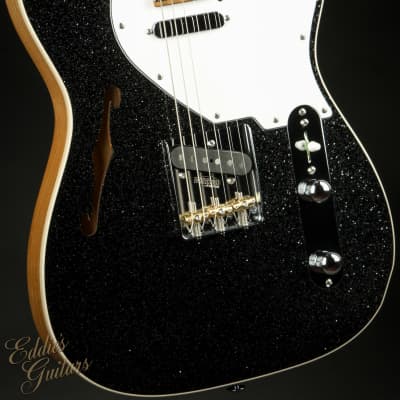 Suhr Eddie's Guitars Exclusive Custom Classic T Roasted - Black Sparkle image 6