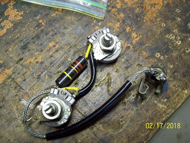 Gibson Les Paul Jr 1958 VINTAGE Complete wiring harness complete