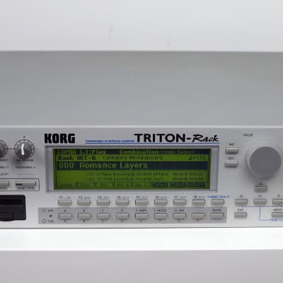 Korg Triton Rack Rackmount 60-Voice Polyphonic Workstation 2000 - 2005 - Silver