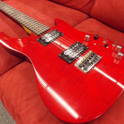 Brian Moore iM Synth Guitar W/Midi Pickups & Gig Bag Trans Red image 1