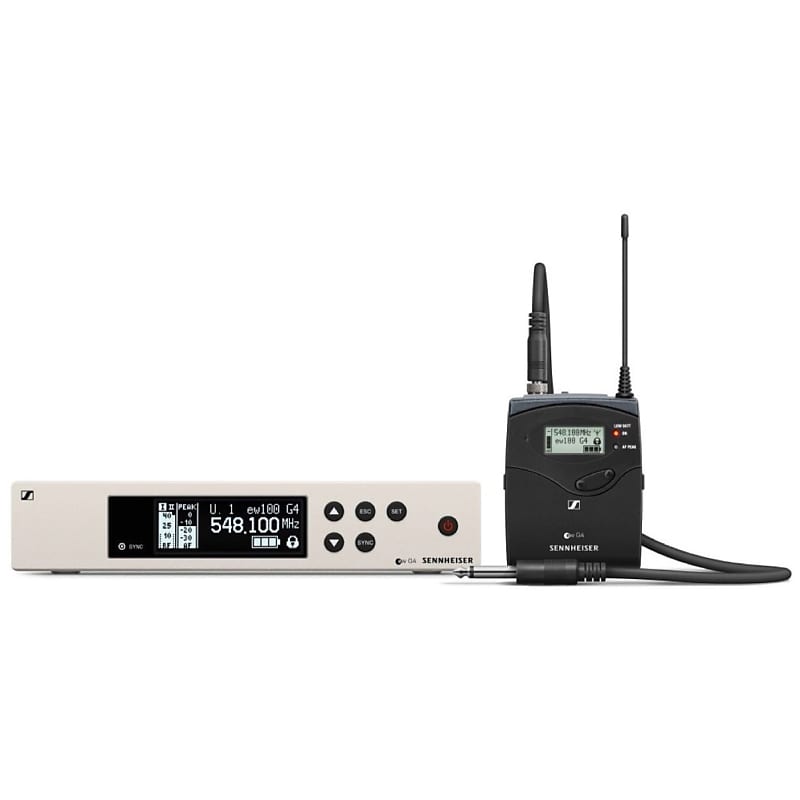 Sennheiser ew100 G4 Ci1 Guitar Wireless System, Band A (516-558 MHz) image 1