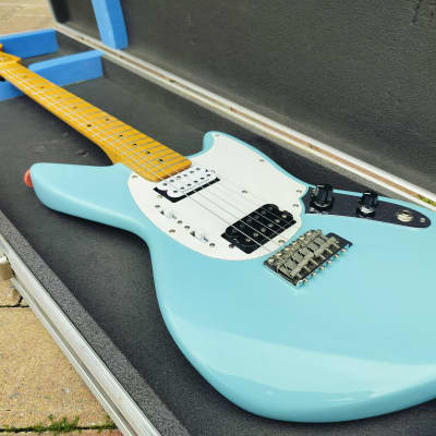 Partscaster Offset Jag-Stang 2000s - full scale - nitro sonic blue image 17