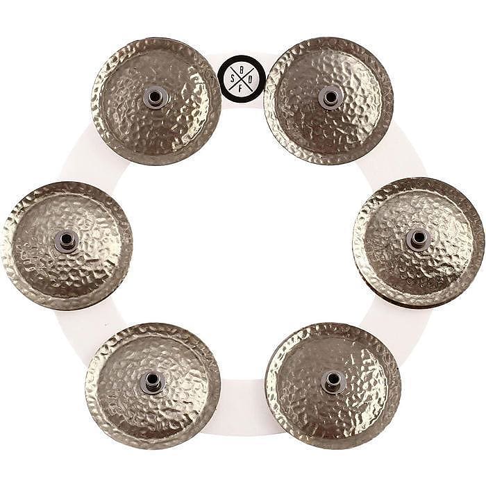 Big Fat Snare Drum Bling Ring for Hi-Hats & Cymbals - White Copper image 1
