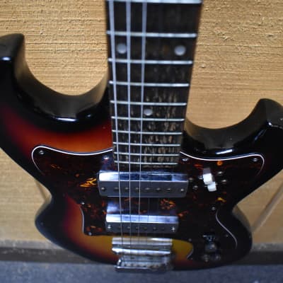 Teisco Global 1960's Electric Guitar Sunburst image 6